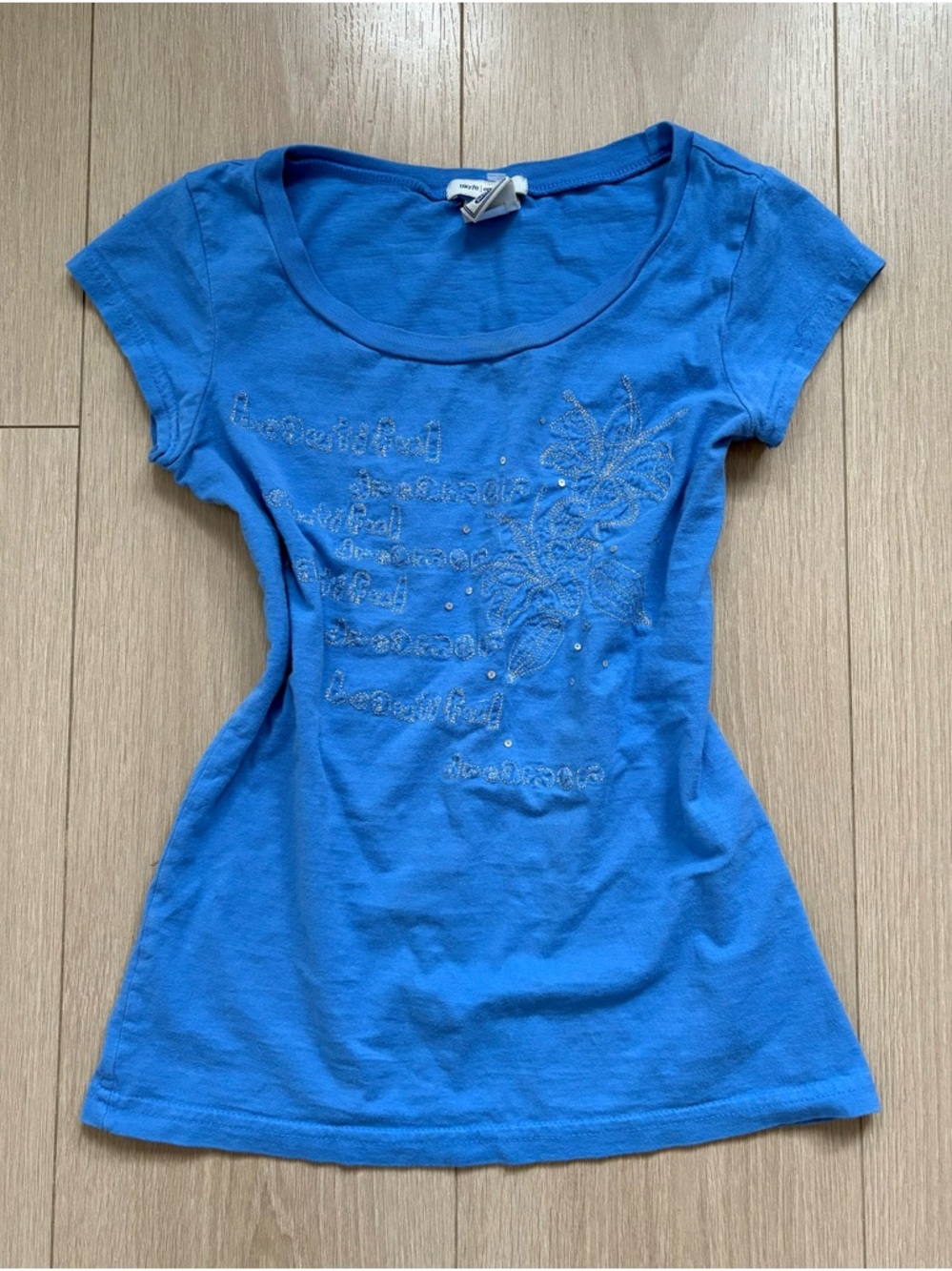 Y2K Old Navy Blue Short Sleeve Tee